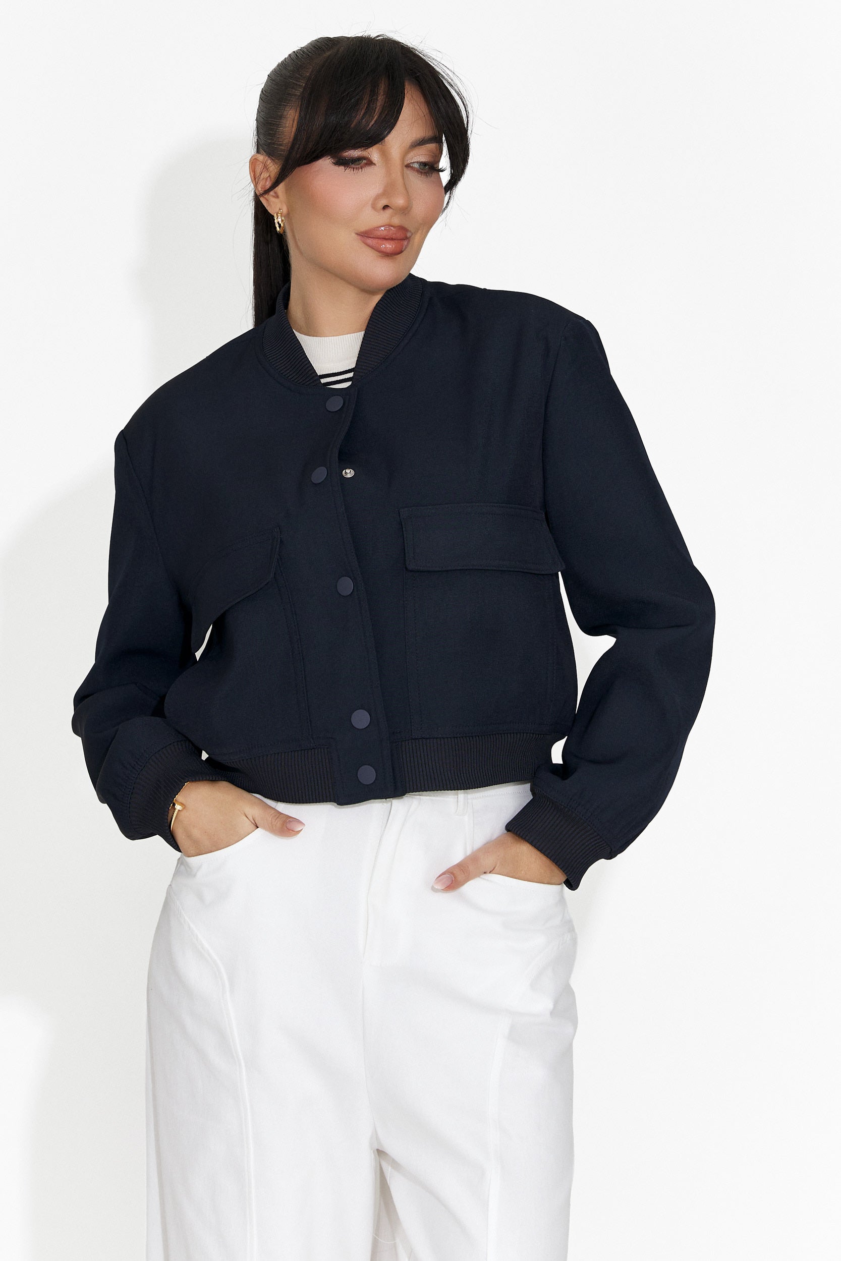 Дамско ежедневно яке в тъмносиньо Cataleia Bogas