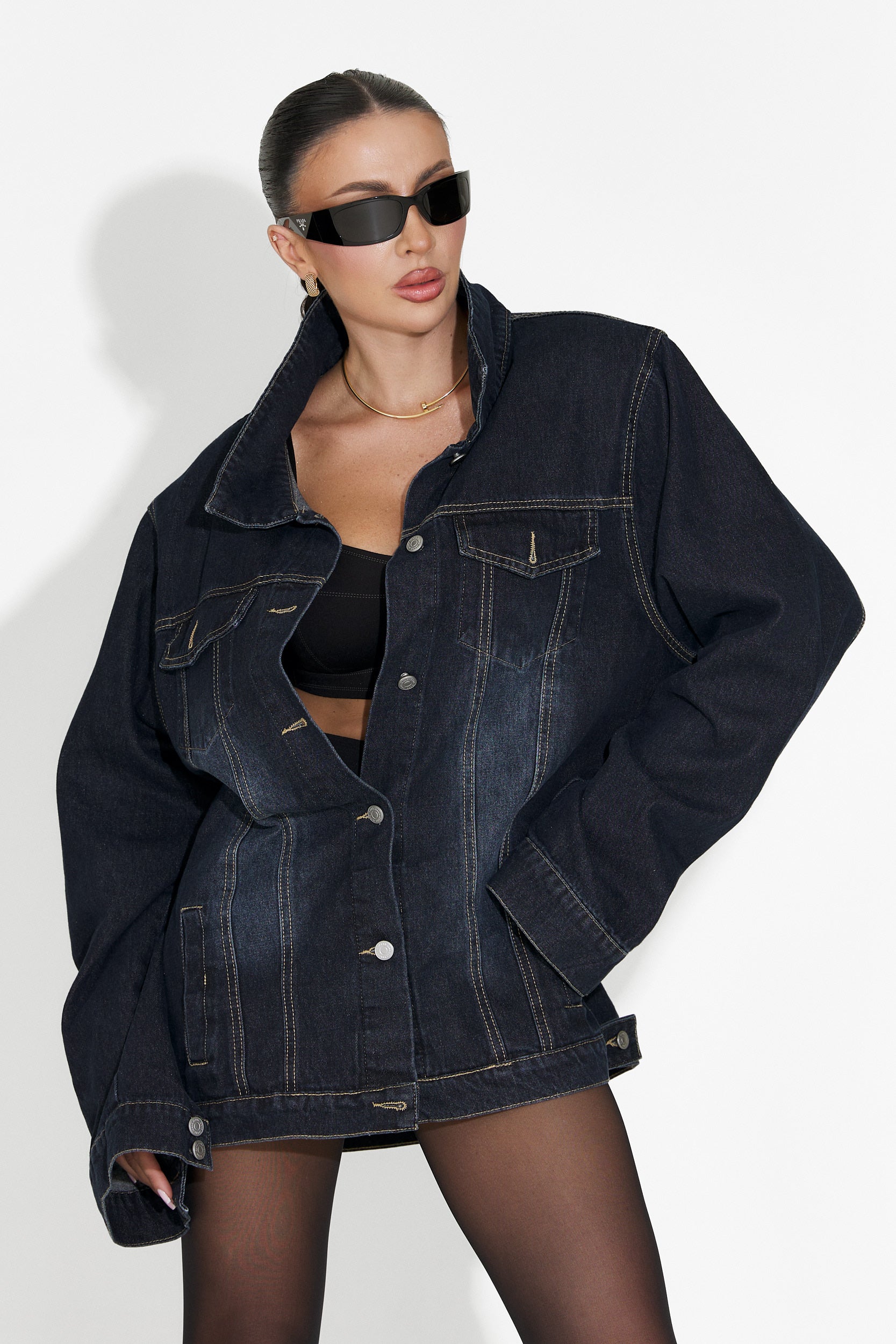 Дамско кежуал яке в тъмносиньо Hazelia Bogas