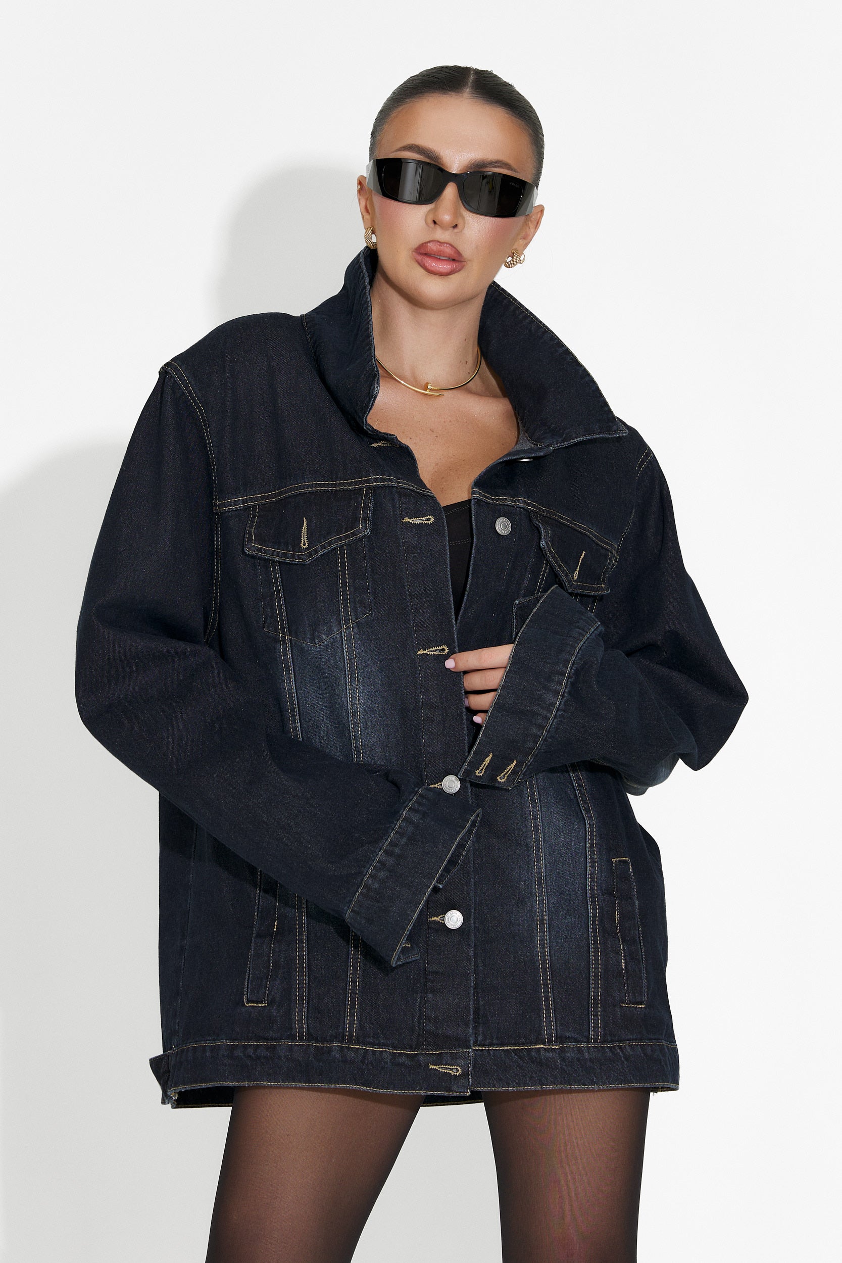 Дамско кежуал яке в тъмносиньо Hazelia Bogas