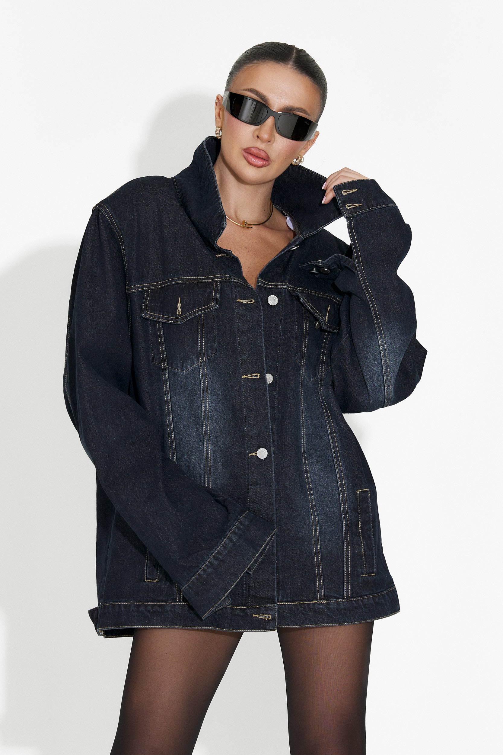 Дамско кежуал яке в тъмносиньо Hazelia Bogas