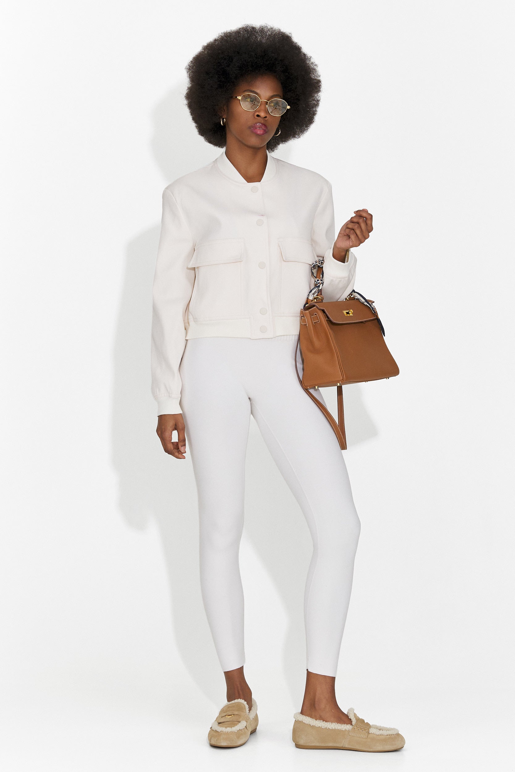 Ежедневно дамско яке в кремав цвят Cataleia Bogas