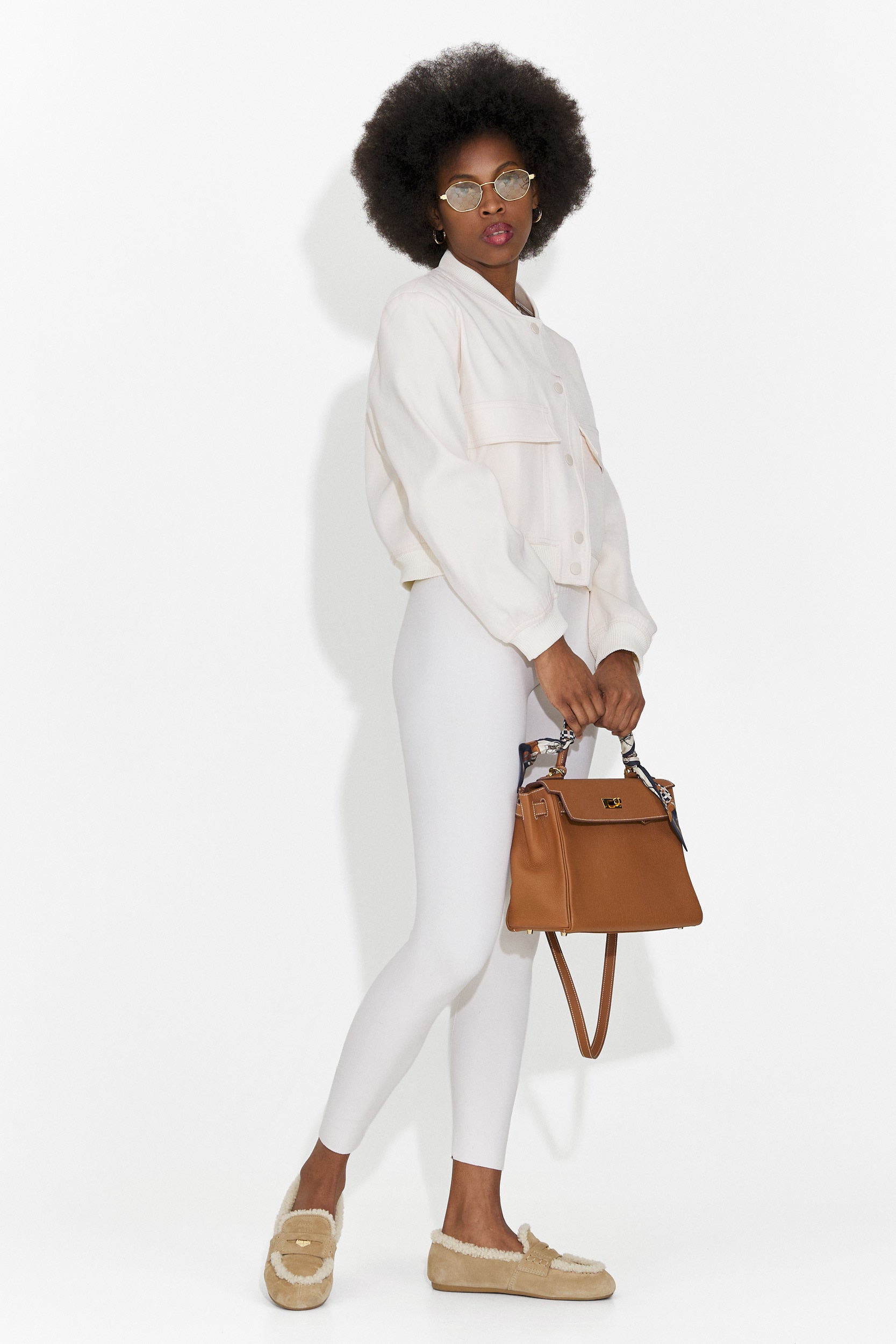 Ежедневно дамско яке в кремав цвят Cataleia Bogas