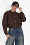 Дамско ежедневно яке кафяво Gineta Bogas