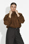 Дамско кежуал яке в кафяво Trinidad Bogas