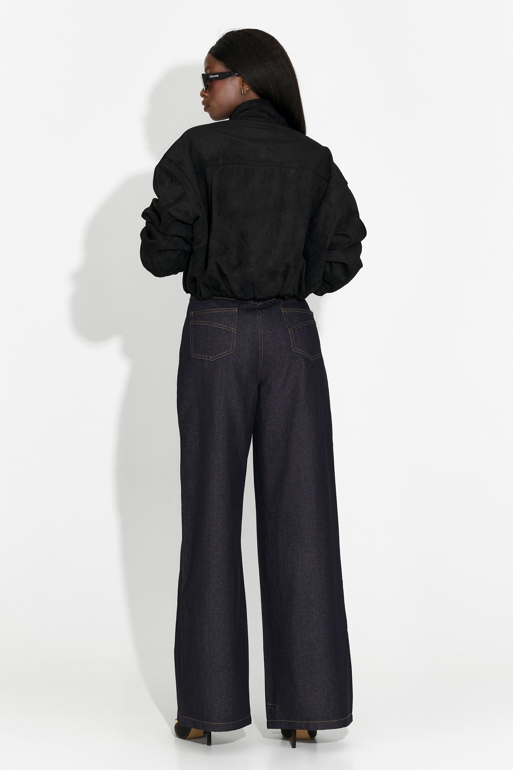 Дамско кежуал яке в черно Trinidad Bogas