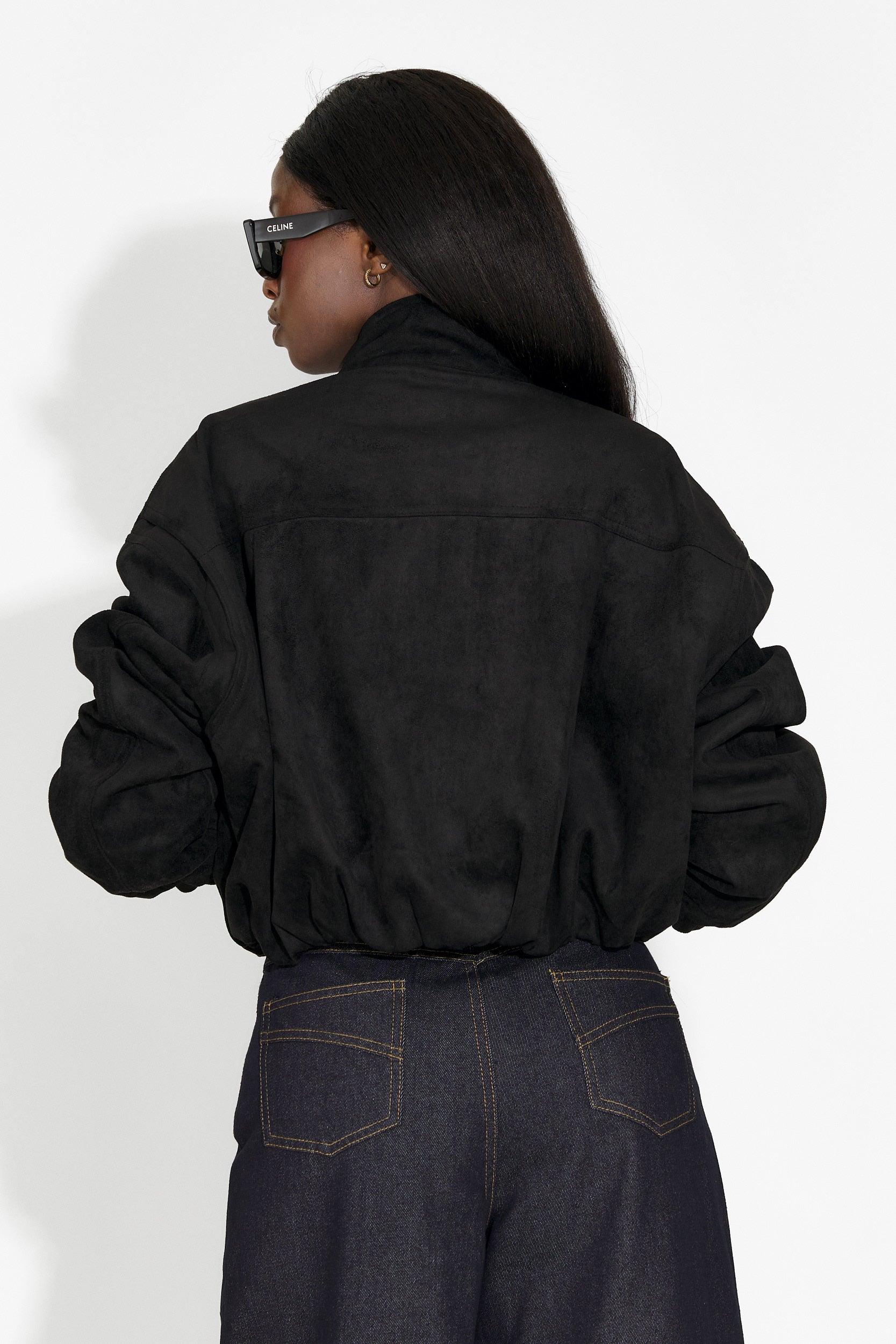 Дамско кежуал яке в черно Trinidad Bogas