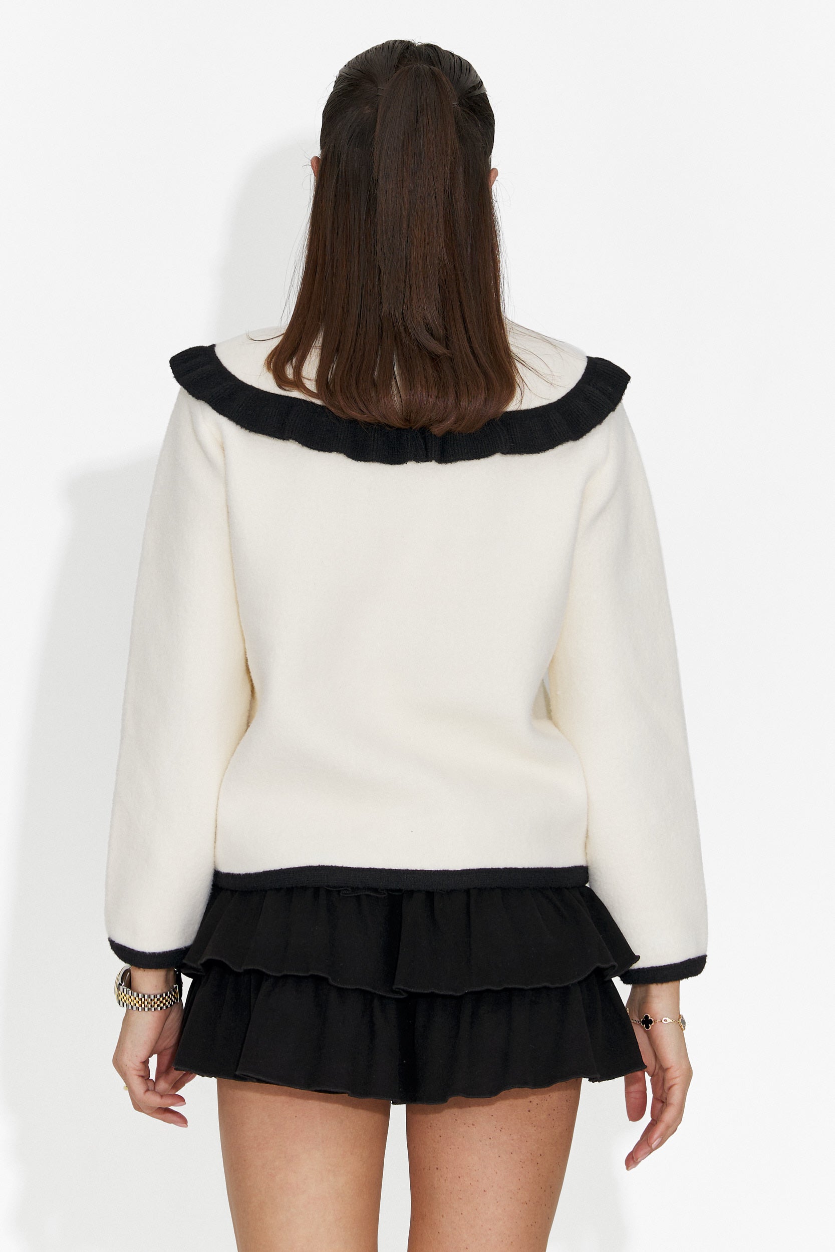 Елегантно дамско яке в кремав цвят Aimea Bogas