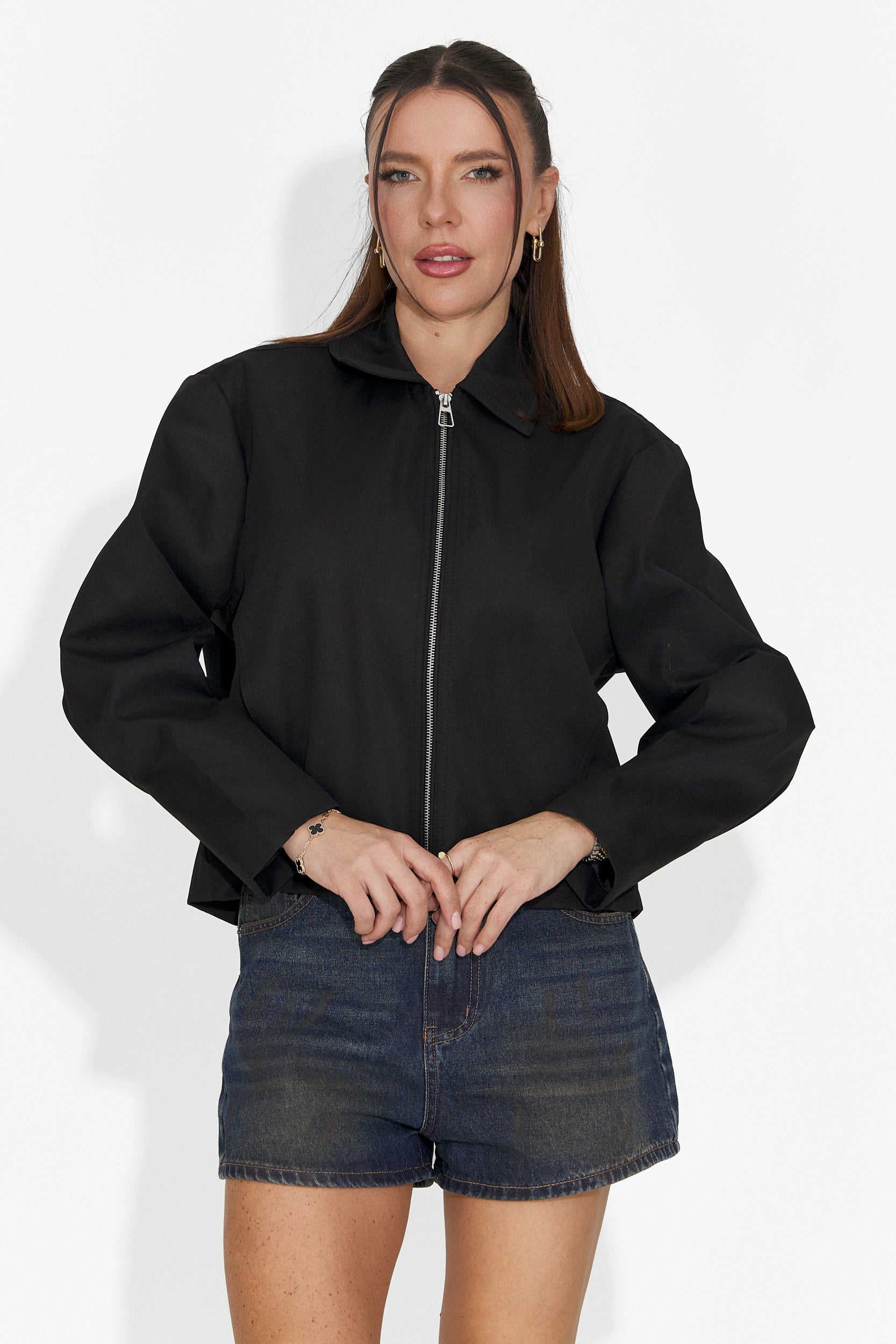 Елегантно дамско черно яке Comino Bogas