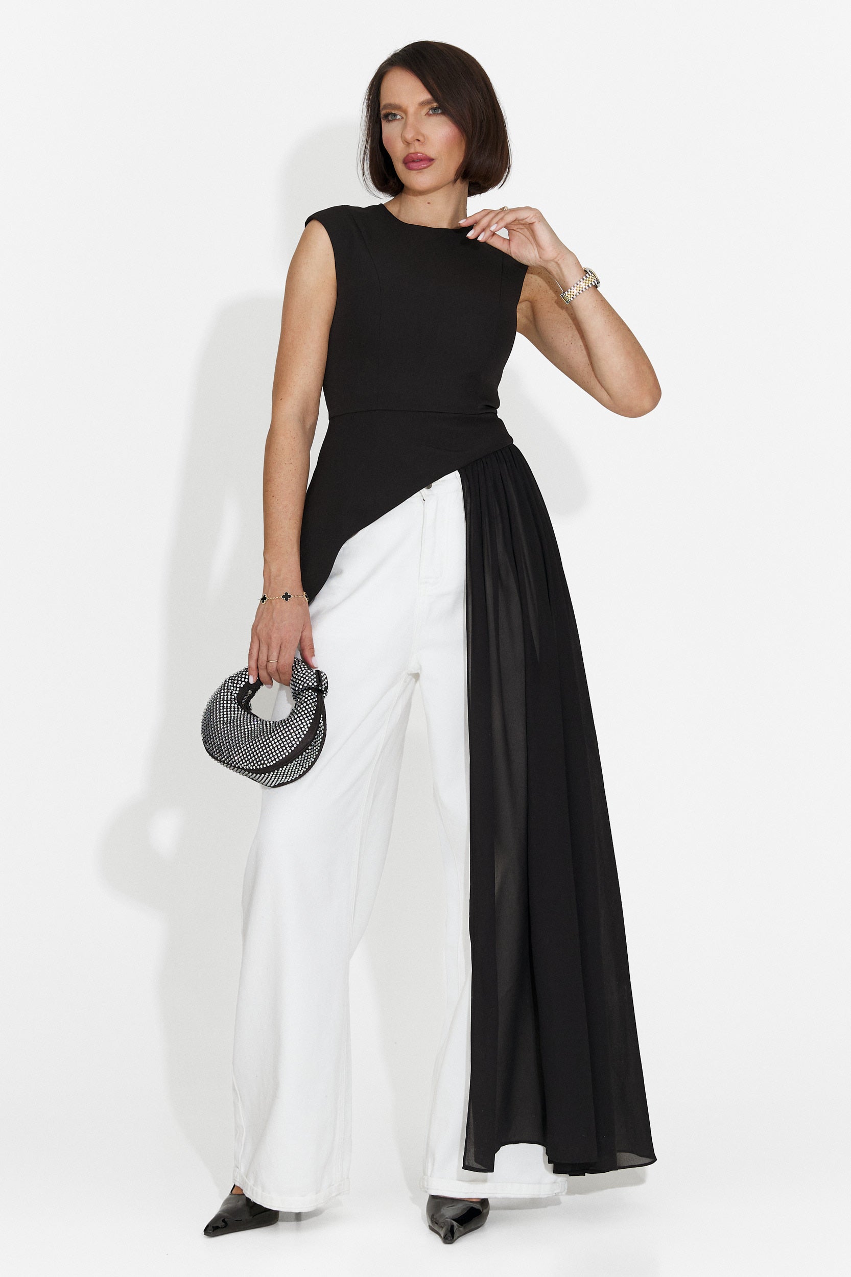 Елегантен дамски потник Нунез Богас в черно