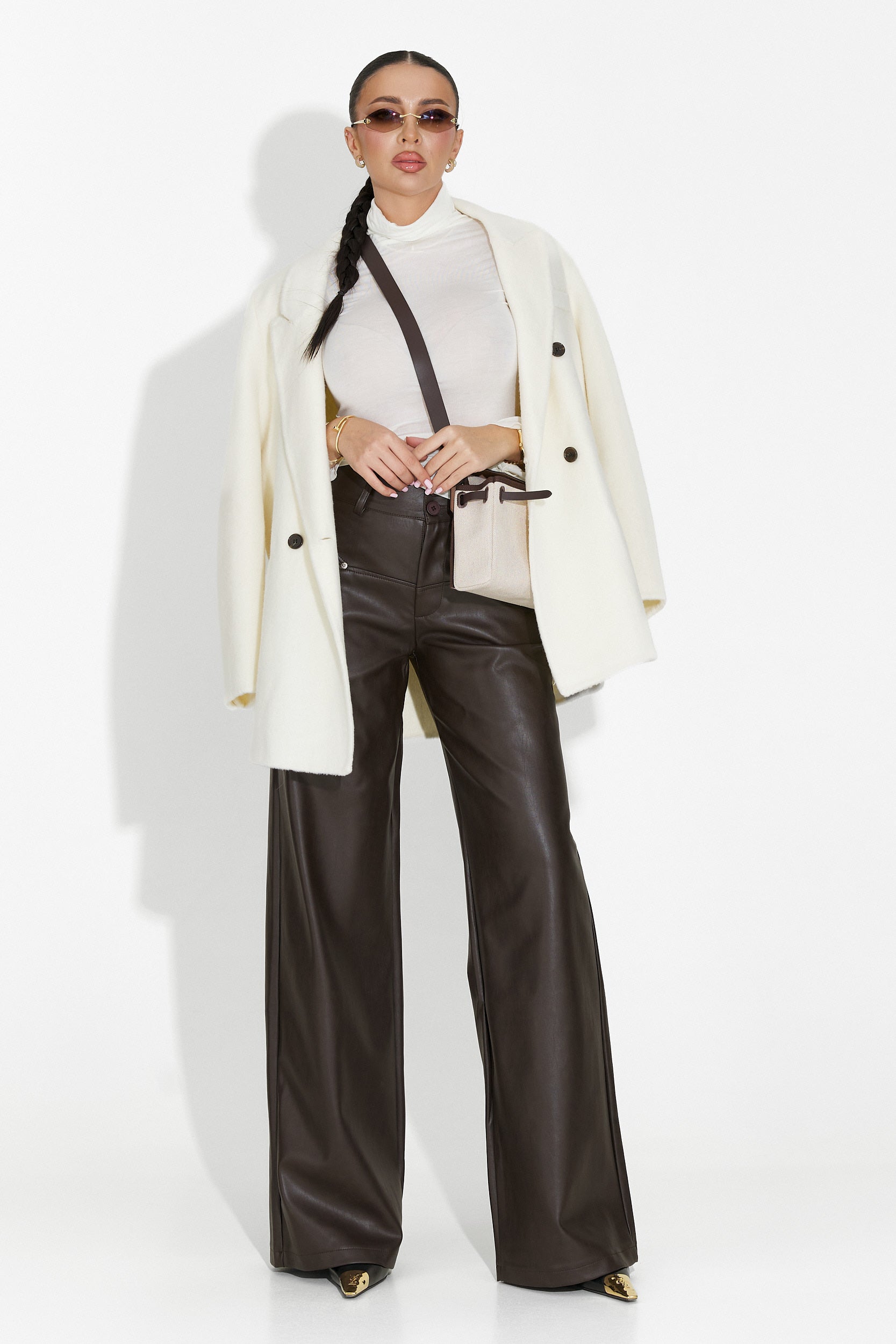 Бяла дамска чанта Isariel Bogas