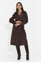 Palton elegant Burgundy Prumeiza Bogas