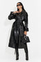 Palton elegant negru Flivola Bogas