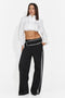 Pantaloni casual negri Nulenoa Bogas