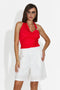 Бели дамски панталони casual Ofelyna Bogas