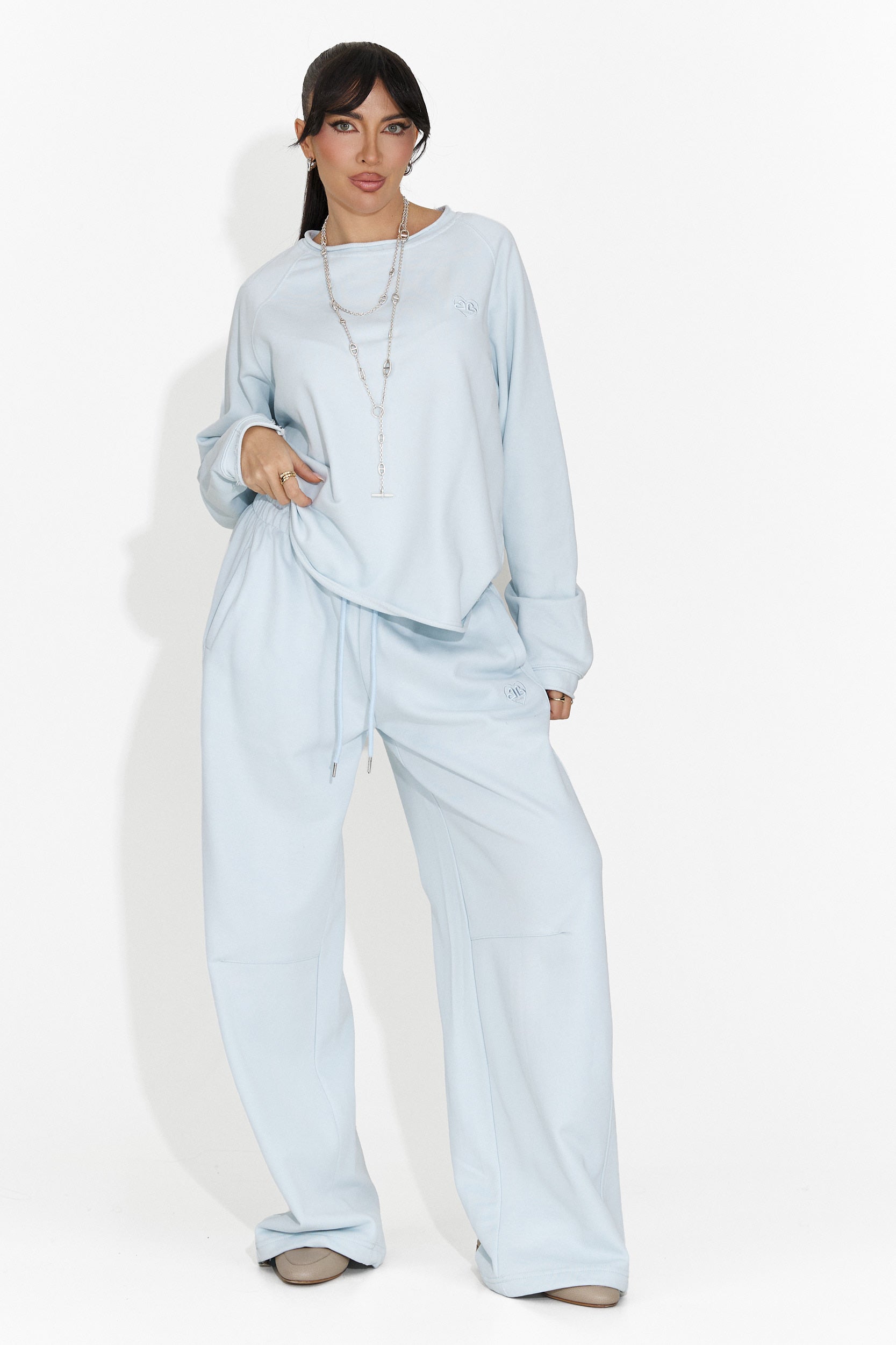 Casual сини дамски панталони от Romela Bogas