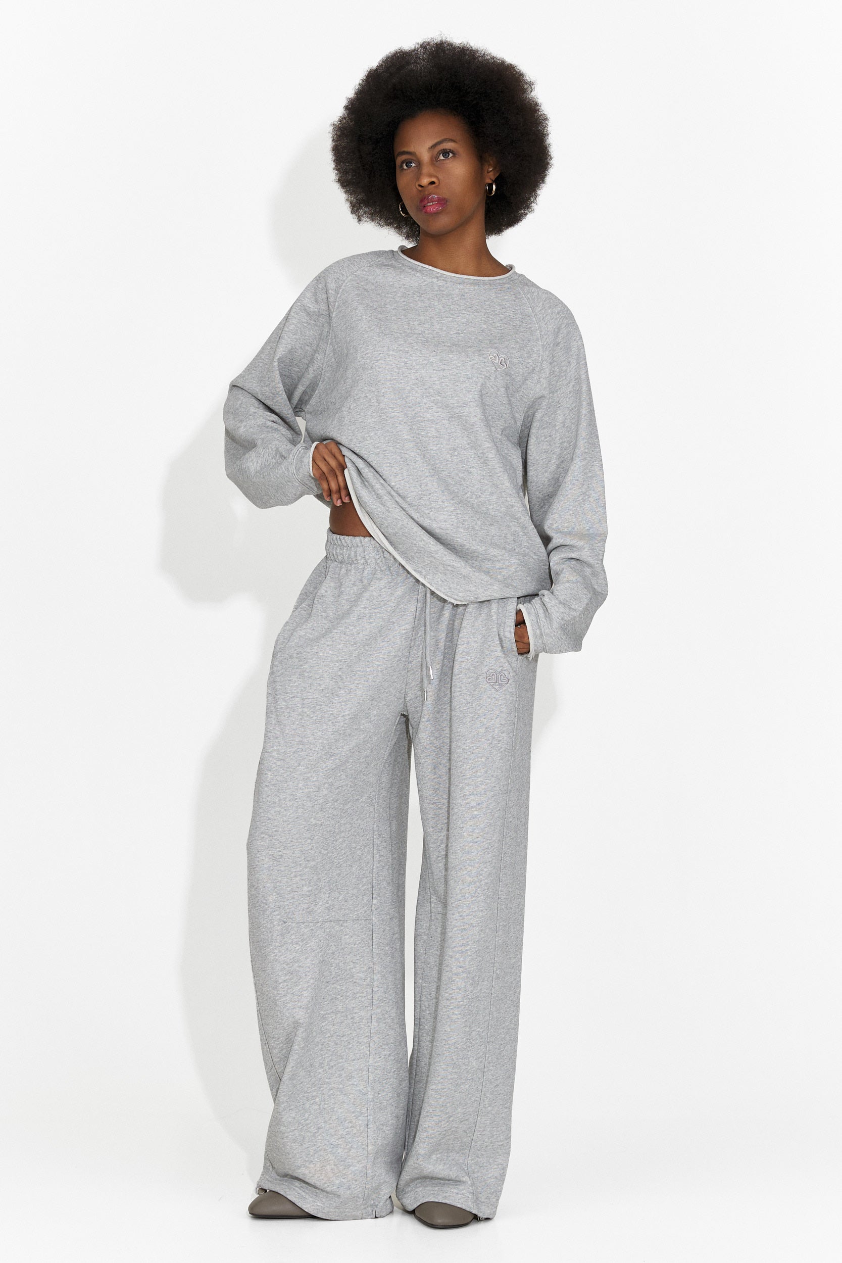 Сива дамска ежедневна блуза Kapia Bogas