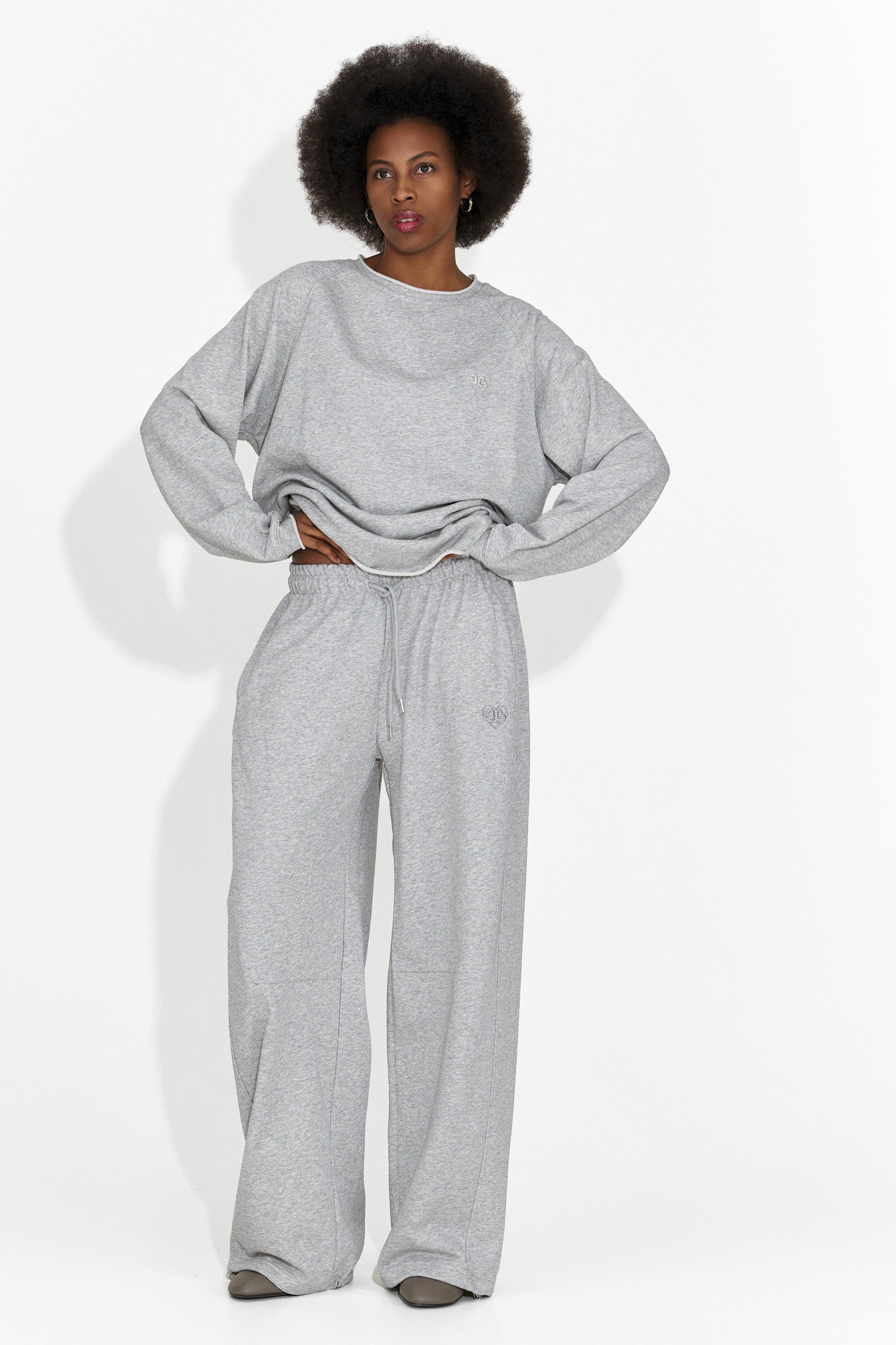 Сива дамска ежедневна блуза Kapia Bogas