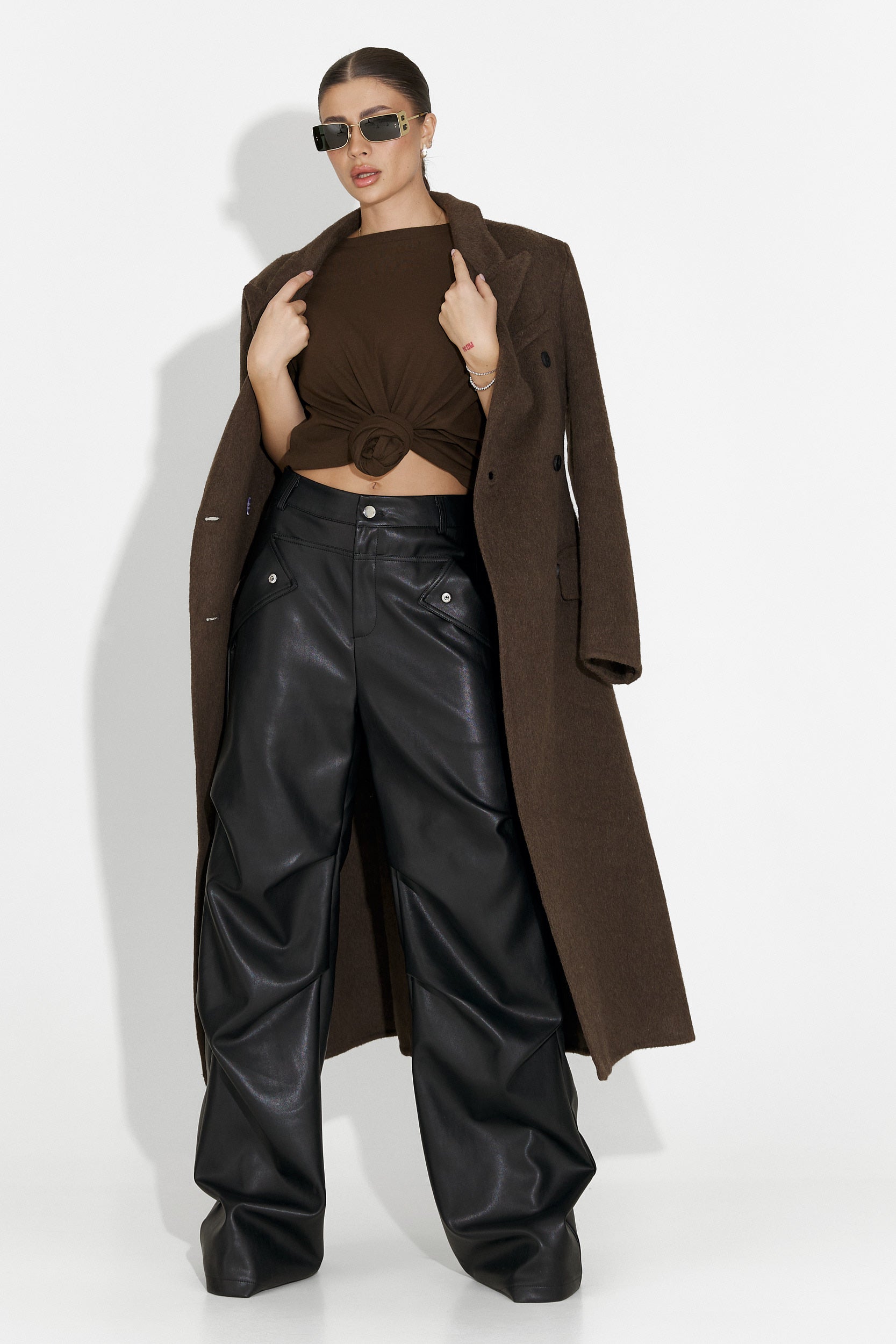 Дамски ежедневни панталони в черно Savelis Bogas