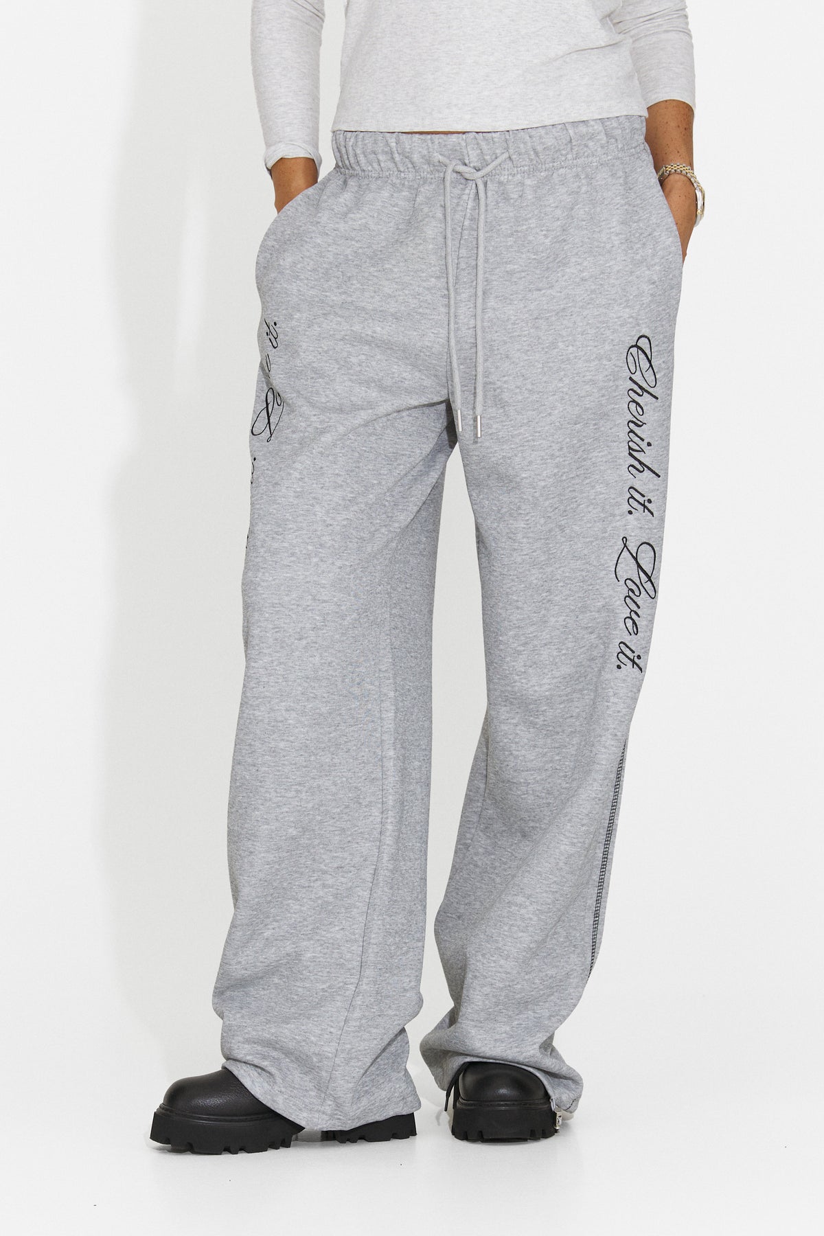 Pantaloni gri Losiaia Bogas