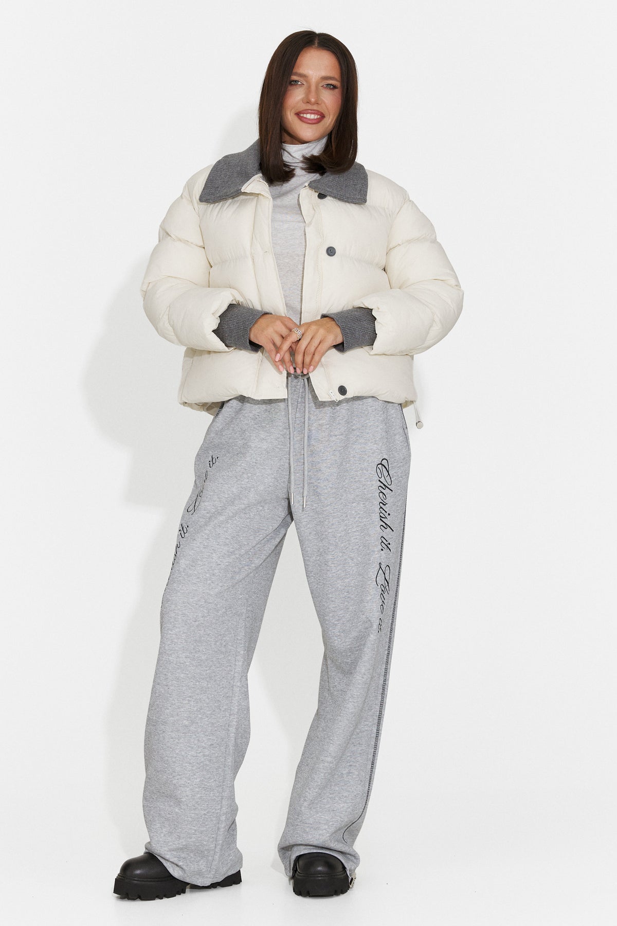 Pantaloni gri Losiaia Bogas