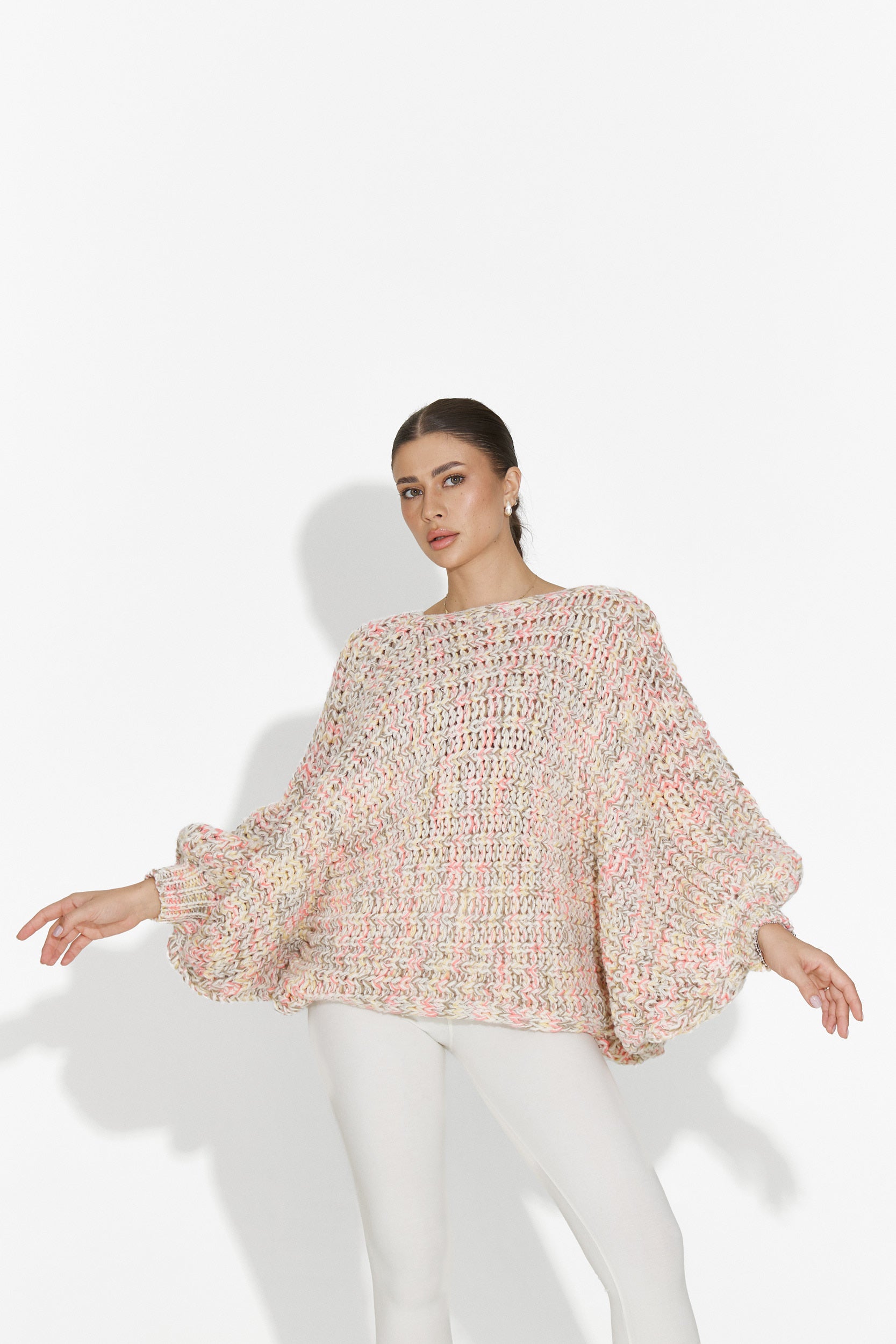 Дамски розов пуловер за ежедневно облекло Miralis Bogas