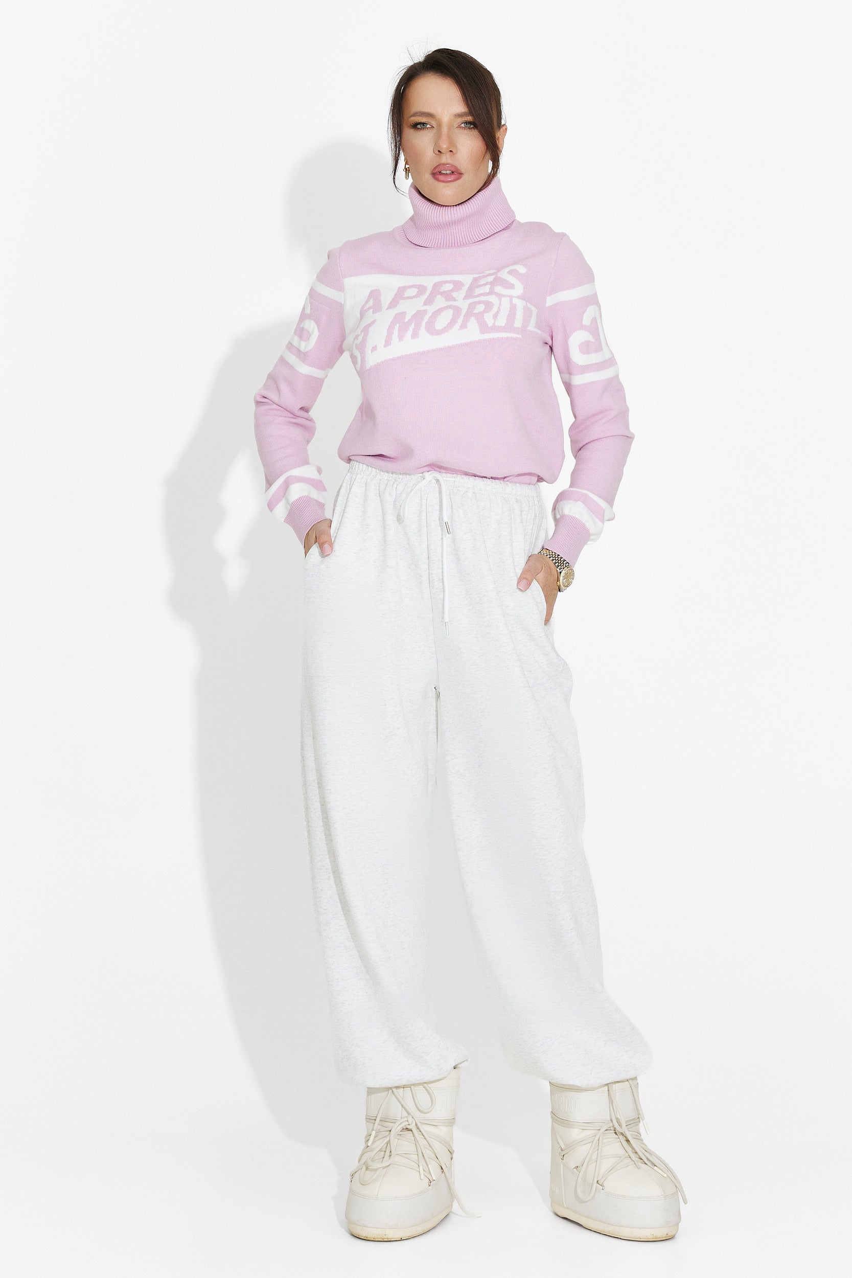 Дамски ежедневен розов пуловер Nelora Bogas