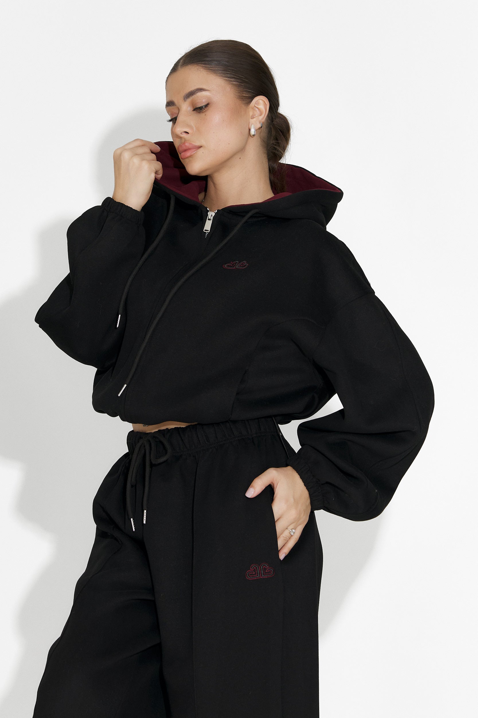 Тренировъчен дамски кежуал черен Reica Bogas