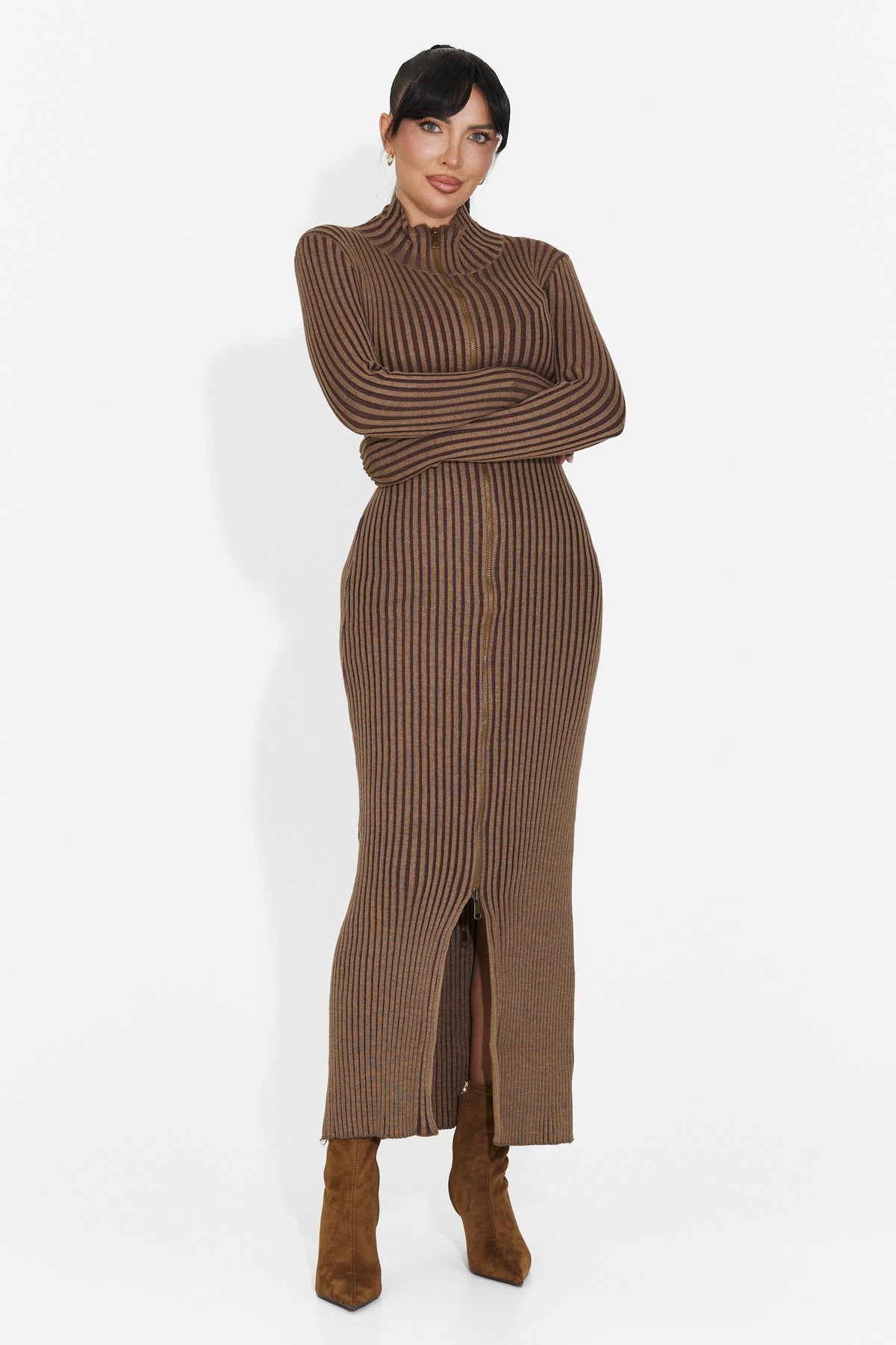Rochie casual maro Trineya Bogas