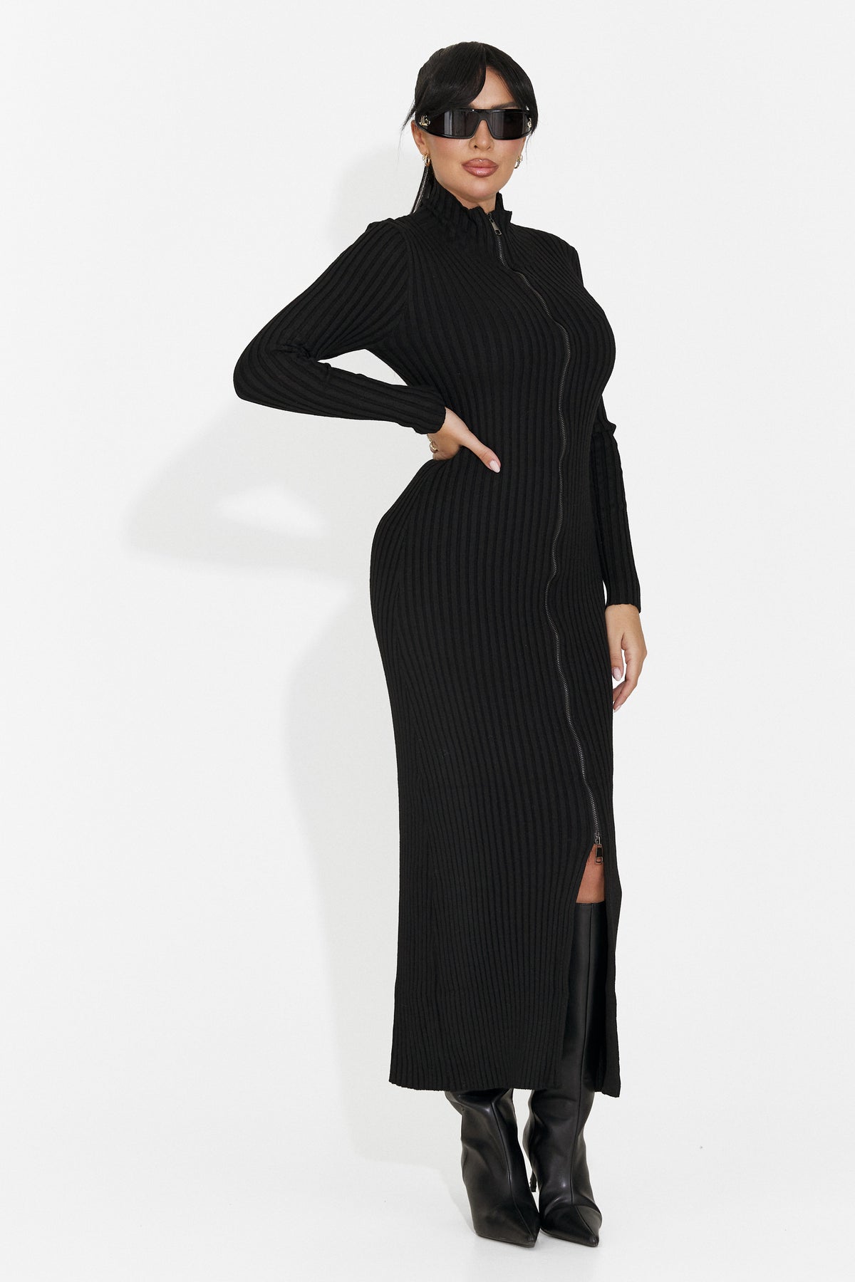 Rochie casual neagra Trineya Bogas