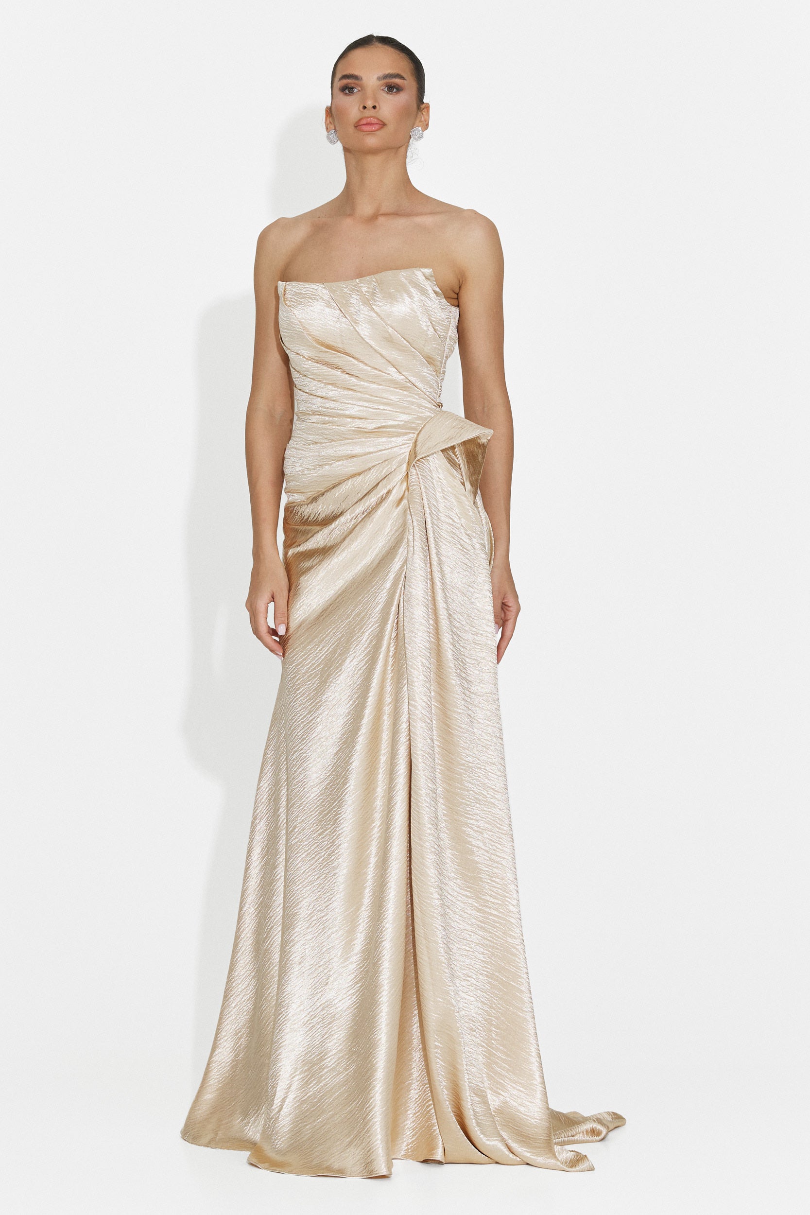 Rochie dama lunga bej Fischer Bogas