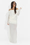 Rochie dama lunga crem Zulya Bogas