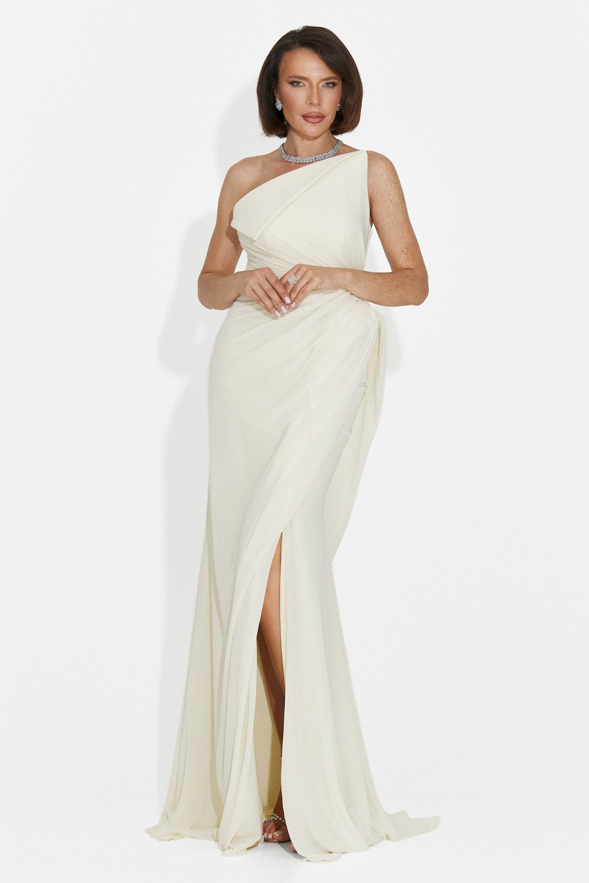 Дълга дамска жълта рокля Felina Bogas, снимка 3 от 11
