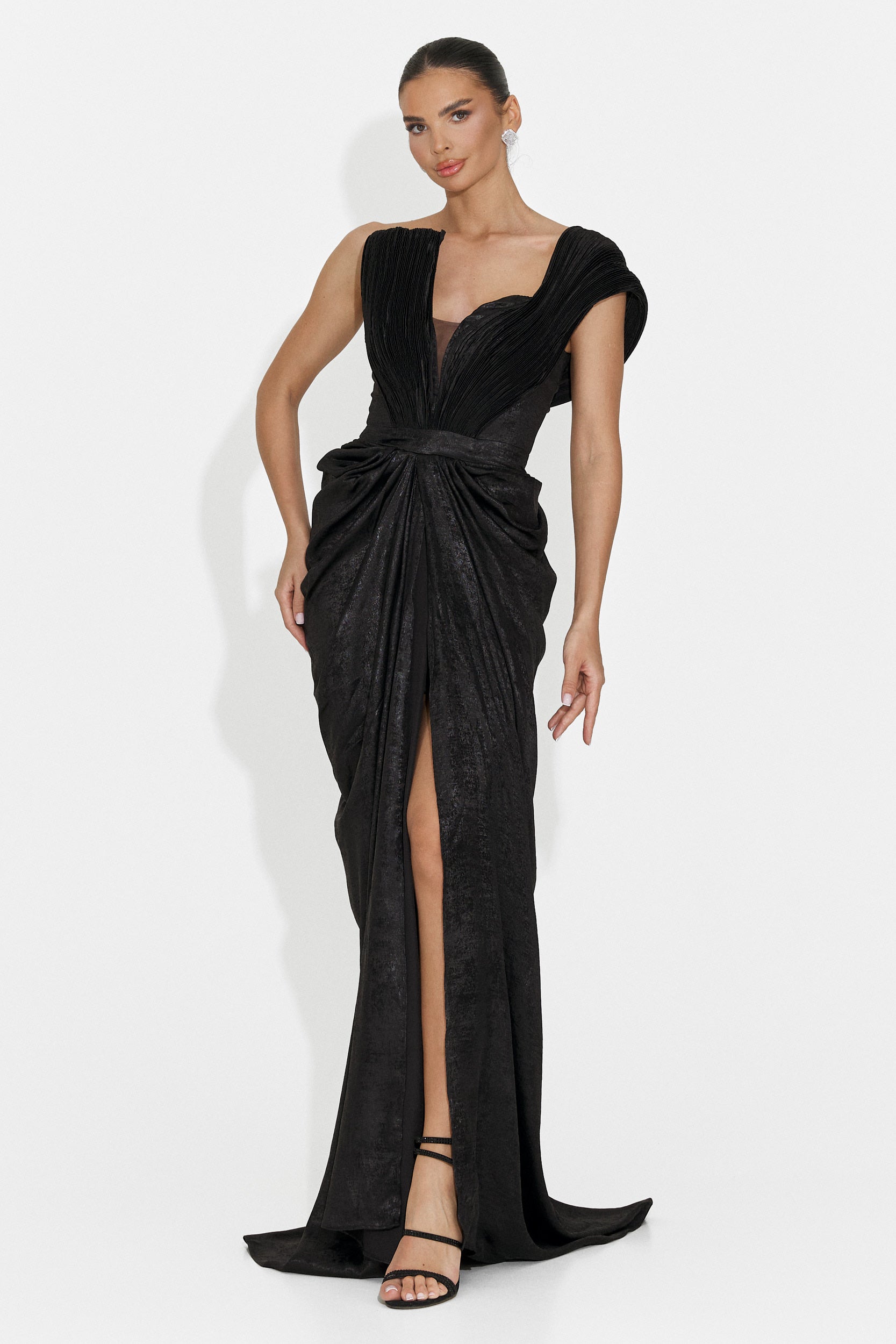 Rochie dama lunga neagra Becker Bogas