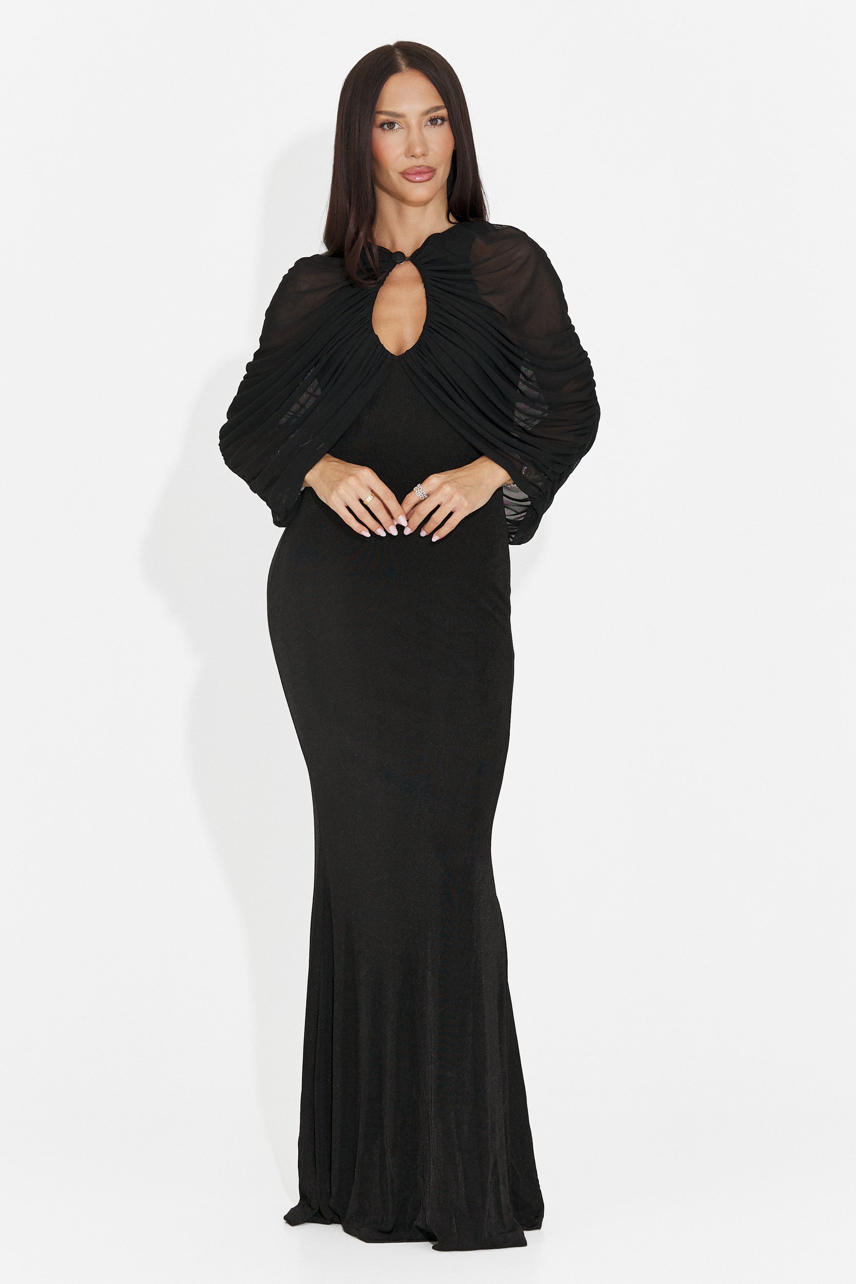 Rochie dama lunga neagra Lietna Bogas