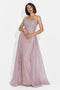 Rochie dama lunga roz Gerda Bogas