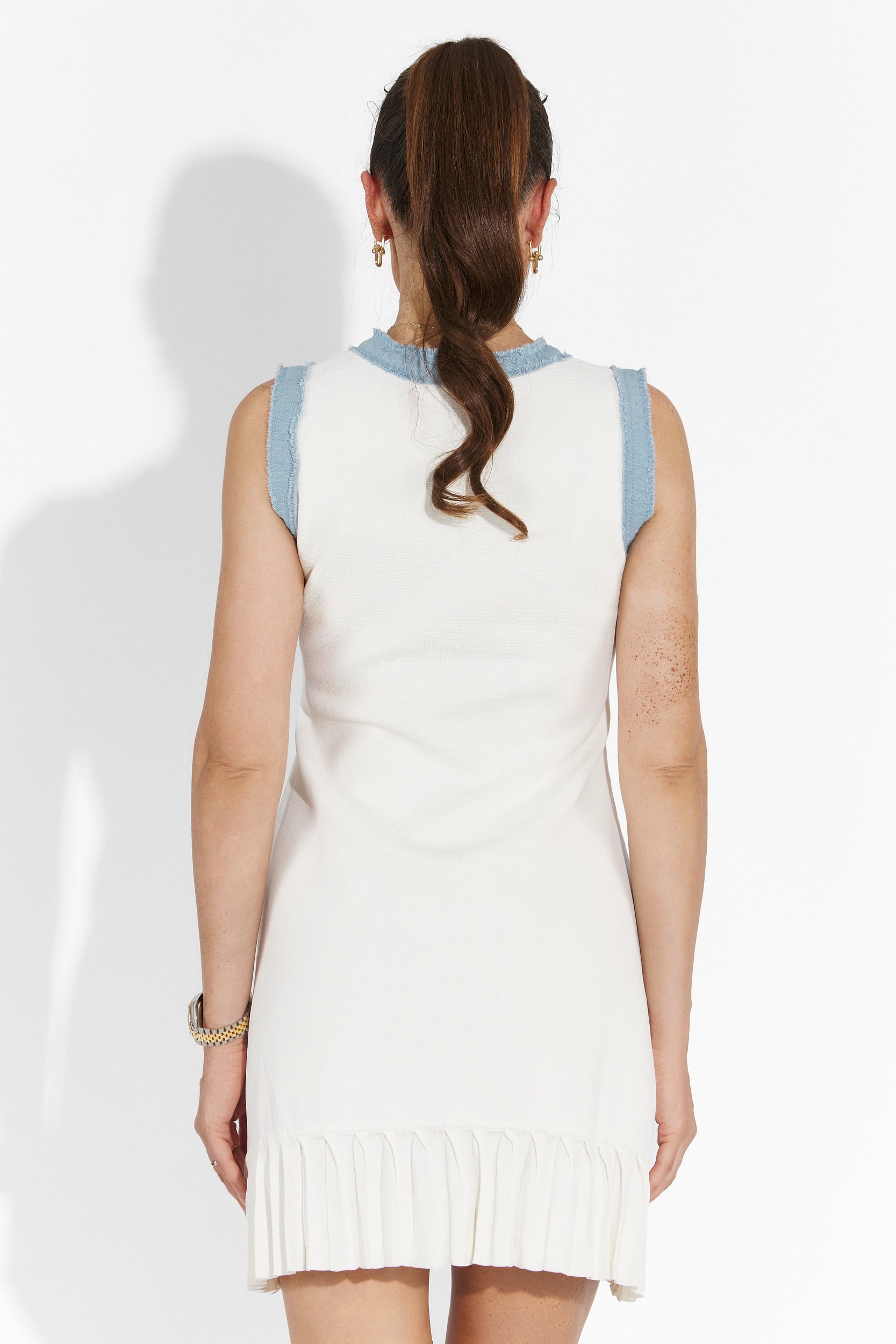 Rochie dama scurta alba Kalysa Bogas
