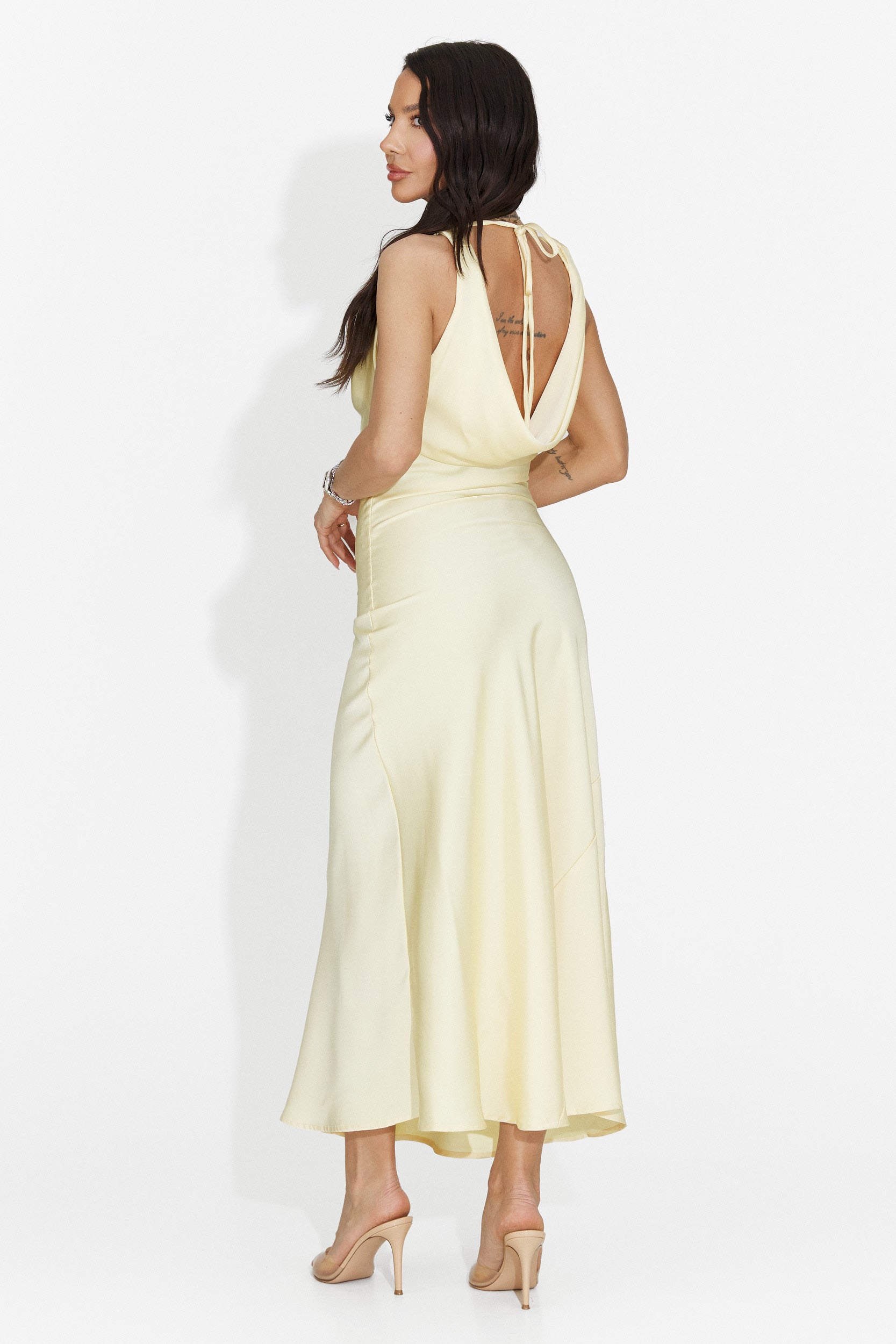 Rochie dama scurta galbena Fabiama Bogas