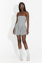 Rochie dama scurta gri Influence Bogas