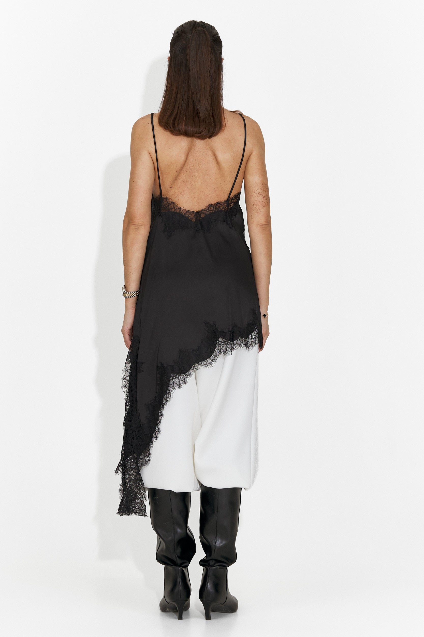 Къса черна дамска рокля Francisca Bogas