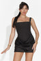 Къса черна дамска рокля Gimona Bogas