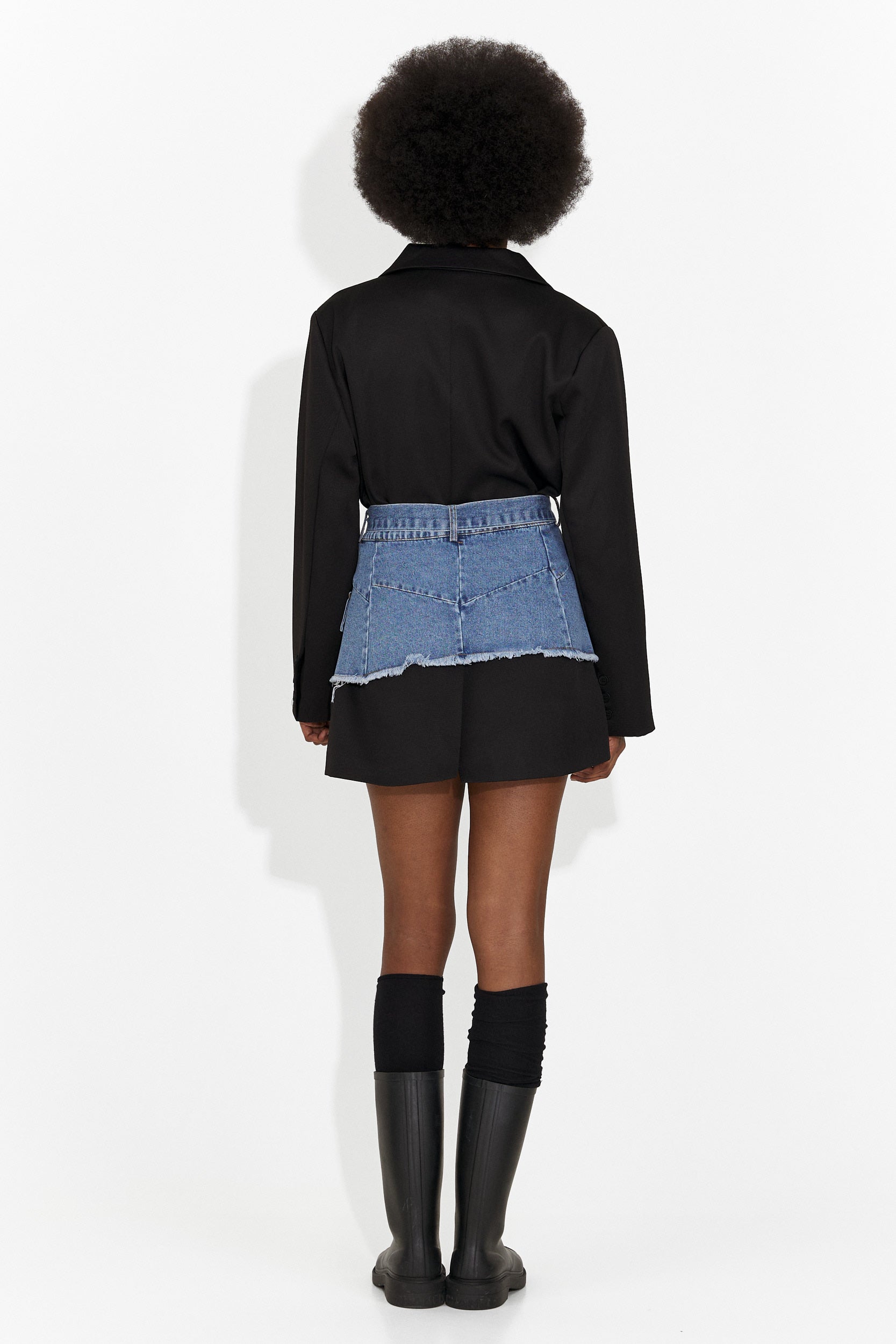 Черна къса дамска рокля Изадора Богас