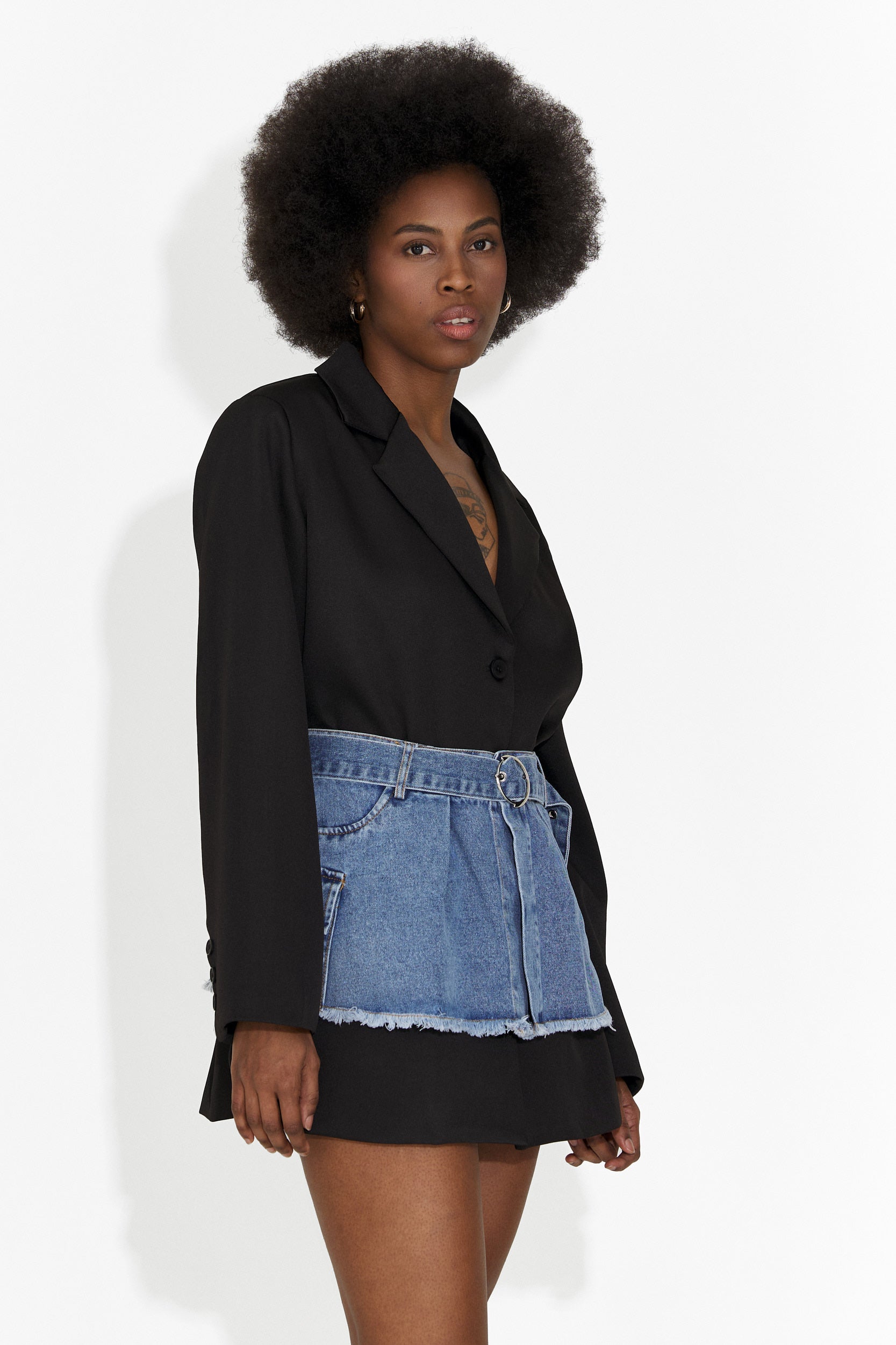 Черна къса дамска рокля Изадора Богас