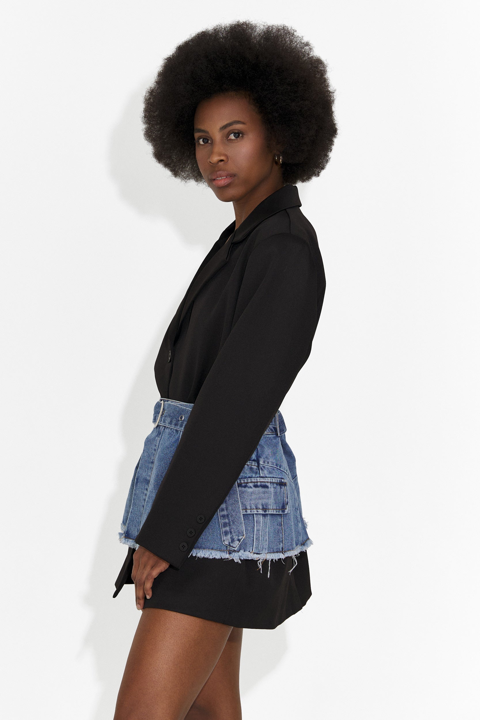 Черна къса дамска рокля Изадора Богас