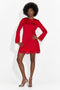 Червена къса дамска рокля Olmaria Bogas