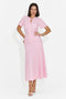 Rochie dama scurta roz Gijoka Bogas