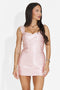 Rochie dama scurta roz Rosyna Bogas