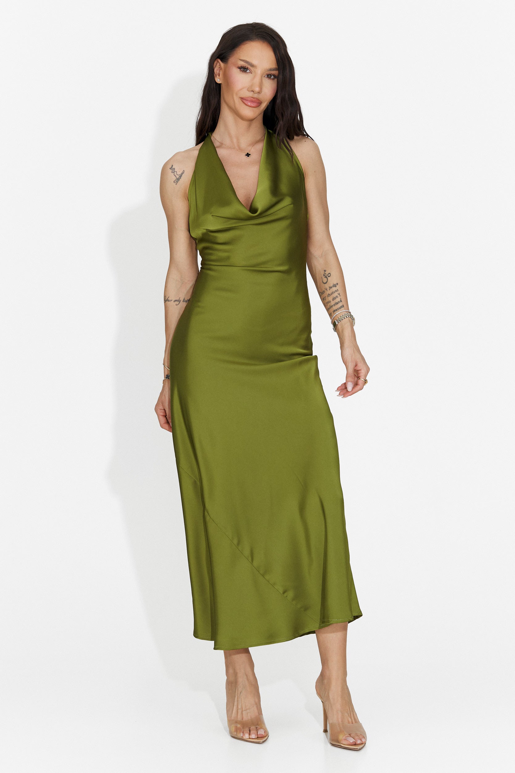[Resigilat] Rochie dama scurta verde Fabiama Bogas