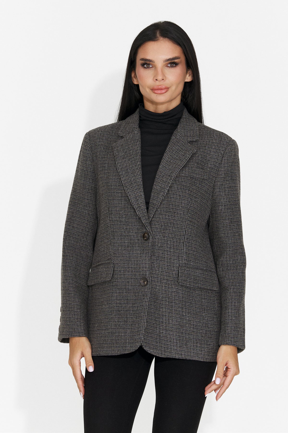 Sacou casual gri Elavaroria Bogas