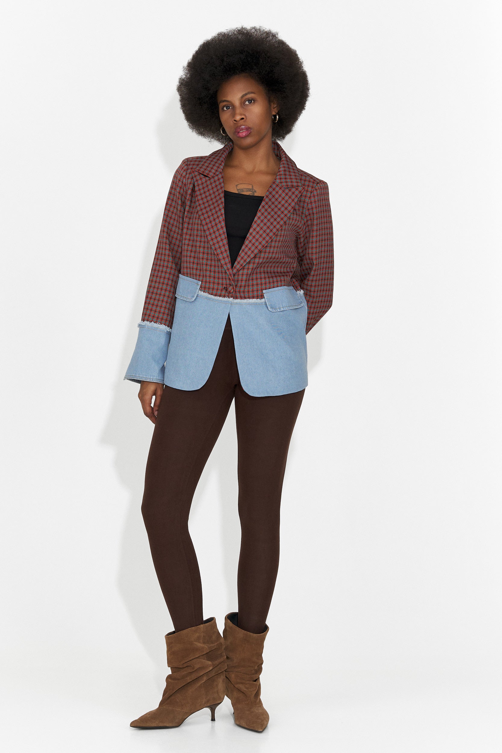 Елегантно дамско сако бордо Zinalia Bogas