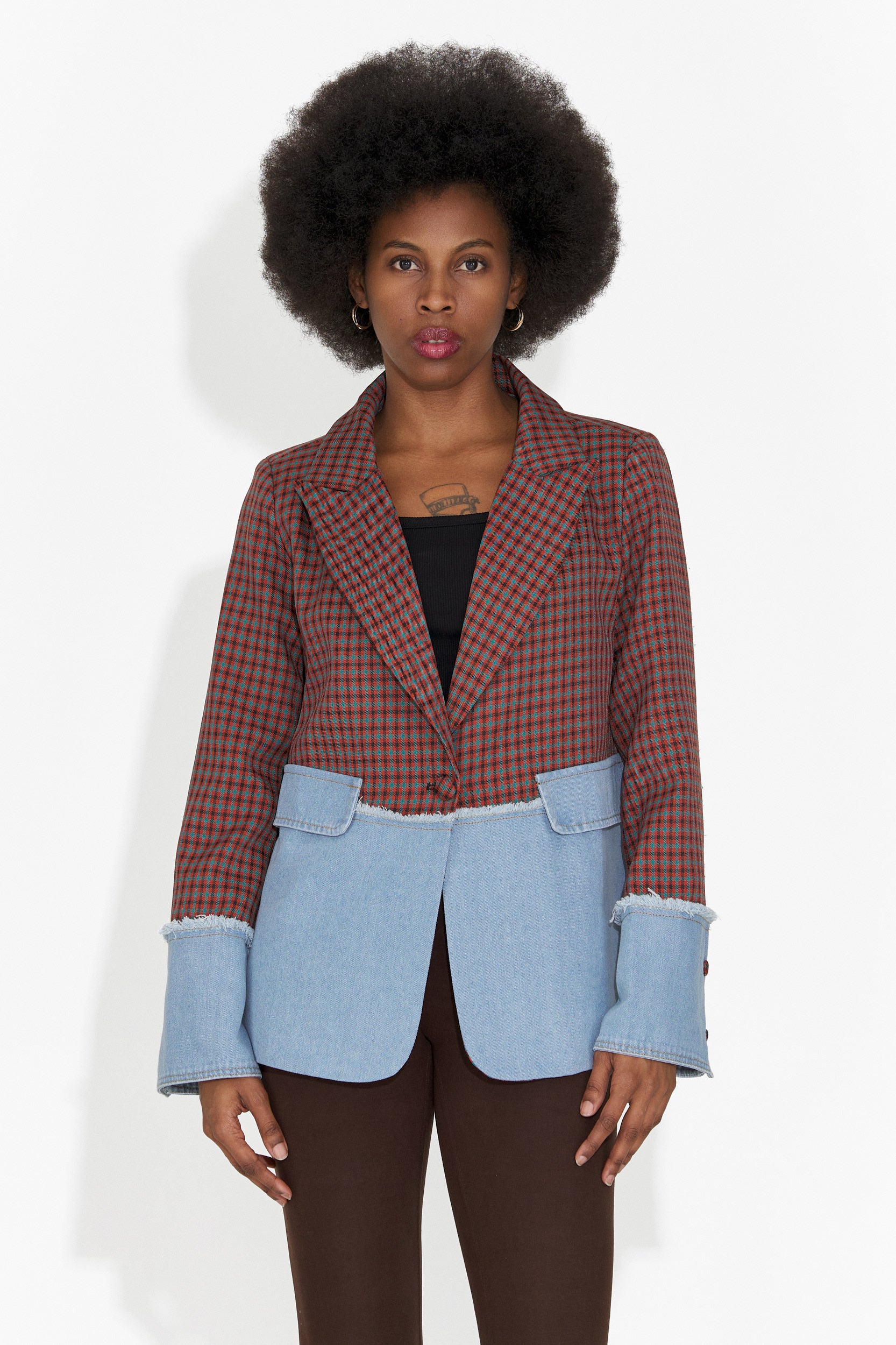 Елегантно дамско сако бордо Zinalia Bogas